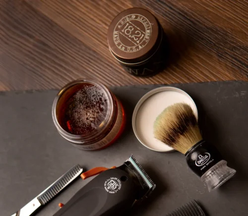 Shaving Brush and Cream