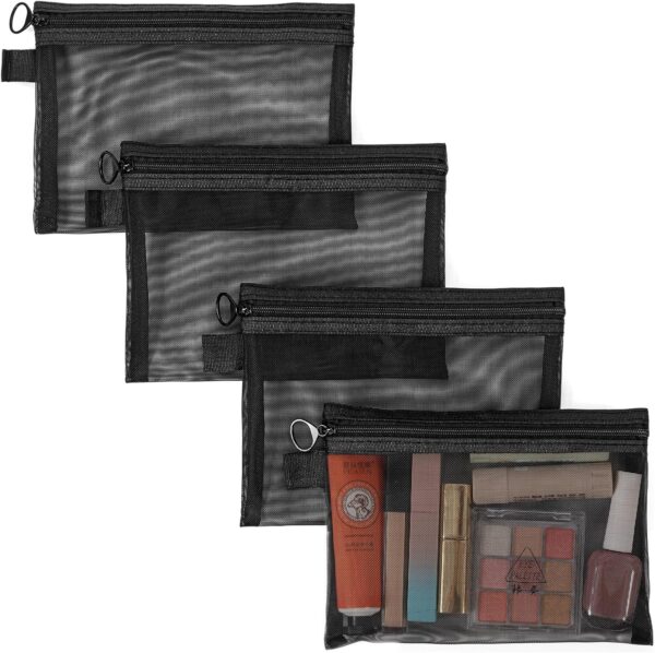 81OUxCtAd3L._AC_SL1500_ Makeup Pouch, 4Pack Small Makeup Bag